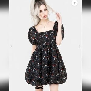 Amanita Organza Puffball Mini Dress